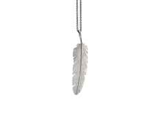 Heiring Feather Anhänger Medium Silber – Anhänger Anhänger ohne Besatz aus 925 Silber und und rhodiniert.