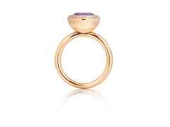 Capolavoro Twinkle Balloon  Damenring klein Roségold Amethyst fliederfarben – Ringe Ring mit Besatz aus 750 Rotgold. – Ansicht 2