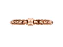 Fope Eka Flex'It  Armband breit Roségold 1 Ronde mit Brillant 0,02ct M flexibel – Armschmuck Armband aus 750 Rotgold. – Ansicht 4