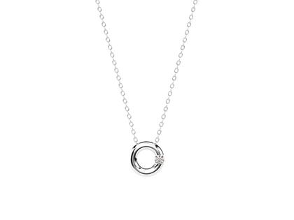 Halsschmuck Kette mit Anhänger aus 950 Platin.