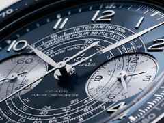 Omega Speedmaster Chronoscope Handaufzug Edelstahl 43mm blaues Zifferblatt Metallband – Herrenuhren Chronograph aus Aluminium und Edelstahl. Das Gehäuse ist rund und silber. Das Edelstahlarmband ist silber. Das Zifferblatt ist arabisch Index und blau. – Ansicht 3
