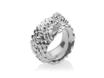 Drachenfels Design Dragonheart Damenring – Ringe Ring aus 925 Silber.