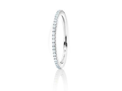 Capolavoro The Romance Collection Diamante in Amore Ring Piccolo Weißgold 27 Diamanten – Ringe Ring mit Besatz aus 750 Weißgold.