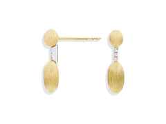 Nanis Dancing in the Rain Elite Ohrhänger Gelb- und Weißgold 0,02 ct – Ohrschmuck Ohrhänger aus 750 Gelbgold, 750 Weißgold und und . – Ansicht 2