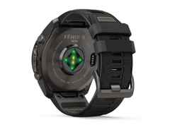 Garmin Fenix 9 Pro inReach Titan 51mm digitales Display schwarzes Silikonband – Herrenuhren Uhr Multifunktion aus Kautschuk und Titan. Das Gehäuse ist rund und schwarz. Das Kautschuk / Kunststoff / Silikon Armband ist schwarz. Das Zifferblatt ist digital und schwarz. – Ansicht 4
