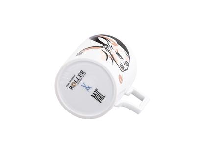 Meissen MUG Henkelbecher Juwelier Roller Art Edition "Dagmar Zemke, Lunar" – Porzellanwaren Tafelporzellan in weiß und aus Porzellan und vergoldet. – Ansicht 4