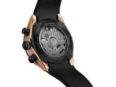 TAG Heuer Carrera Chronograph Extreme Sport Automatik Titan und Roségold 44mm skelettiertes Zifferblatt schwarzes Kautschukband – Herrenuhren Chronograph aus 750 Rotgold, Keramik und Titan. Das Gehäuse ist rund und roségold. Das Kautschuk / Kunststoff / Silikon Armband ist schwarz. Das Zifferblatt ist ein Index in schwarz. – Ansicht 2