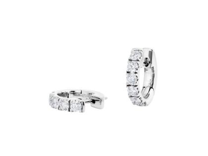 Capolavoro Diamante in Amore Creolen Weißgold – Ohrschmuck Creolen aus 750 Weißgold.