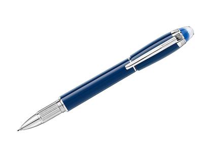 Montblanc StarWalker Blauer Planet Precious Resin Fineliner Edelharz platiniert – Schreibgeräte Fineliner aus Edelharz und und platiniert.
