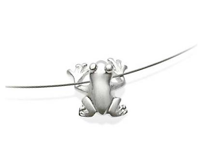 Drachenfels Design Froschkönig und Froschbaby Anhänger – Anhänger Anhänger ohne Besatz aus 925 Silber.