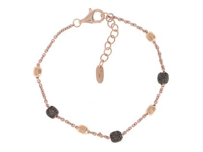 Pesavento Polvere di Sogni Shiny Armband – Armschmuck Armband aus 750 Rotgold, 925 Silber und und vergoldet.