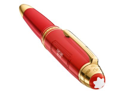 Montblanc Meisterstück X Olympic Heritage Paris 1924 LeGrand Rollerball rotes Edelharz vergoldet – Schreibgeräte Rollerball in rot und aus Edelharz, Metall und vergoldet. – Ansicht 3