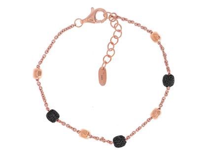 Pesavento Polvere di Sogni Shiny Armband – Armschmuck Armband aus 750 Rotgold, 925 Silber und und vergoldet.