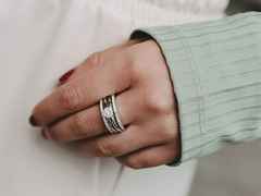 Capolavoro Magnifico Ring breit Weißgold mit Brillantrosette – Ringe Ring mit Besatz aus 750 Weißgold. – Ansicht 4