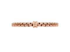 Fope Eka Flex'It  Armband  mittel Roségold 1 Ronde mit Brillant 0,02ct M flexibel – Armschmuck Armband aus 750 Rotgold. – Ansicht 3