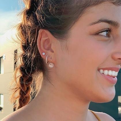 Capolavoro Espressivo Ohrhänger Roségold Morganit – Ohrschmuck Ohrhänger aus 750 Rotgold. – Ansicht 2