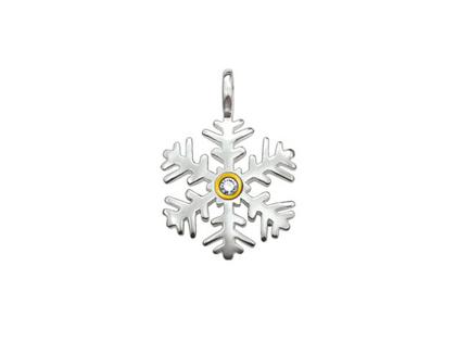 Thomas Sabo Sweet Diamonds Schneeflocke – Anhänger Anhänger mit Besatz aus 585 Gelbgold, 925 Silber und und .