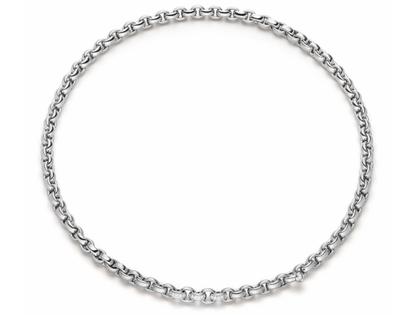 IsabelleFa ChaCha Collier Weißgold 6mm Pavé – Halsschmuck Collier aus 750 Gelbgold.