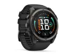 Garmin Fenix 9 faserverstärktes Polymer 51mm digitales Display schwarzes Silikonband – Herrenuhren Uhr Multifunktion aus Kautschuk, Kunststoff und Titan. Das Gehäuse ist rund und schwarz. Das Kautschuk / Kunststoff / Silikon Armband ist schwarz. Das Zifferblatt ist digital und schwarz. – Ansicht 5