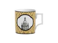 Meissen MUG Collection Henkelbecher CITY-MUGS "Dresden" – Porzellanwaren Tafelporzellan in weiß und aus Porzellan.