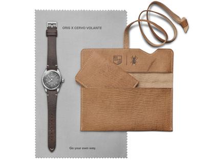Oris Big Crown X Cervo Volante Automatik Edelstahl 38mm graues Zifferblatt braunes Lederband – Herrenuhren Uhr mit Datum aus Edelstahl. – Ansicht 2
