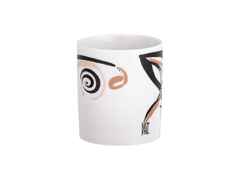 Meissen MUG Henkelbecher Juwelier Roller Art Edition "Dagmar Zemke, Lunar" – Porzellanwaren Tafelporzellan in weiß und aus Porzellan und vergoldet. – Ansicht 2