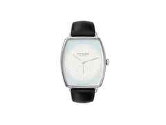Nomos Glashütte Lux Handaufzug Weißgold 38,5mm weiß-blaues Zifferblatt braunes Lederband – Herrenuhren Uhr ohne Datum aus 750 Weißgold. Das Gehäuse ist sonstige Form und gelbgold. Das Lederarmband ist schwarz. Das Zifferblatt ist ein Index in weiß.