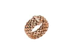 Fope Essentials Ring Roségold flach breit – Ringe Ring aus 750 Rotgold.