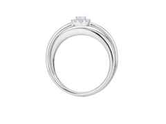 Capolavoro Magnifico Ring  schmal Weißgold mit Brillantrosette – Ringe Ring mit Besatz aus 750 Weißgold. – Ansicht 2