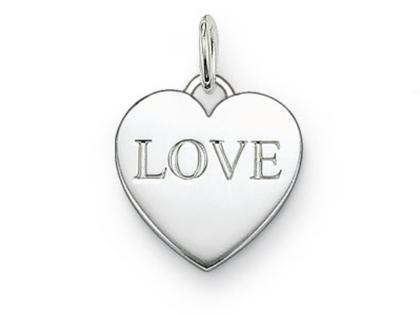 Thomas Sabo Special Addition 2012 Anhänger Herz – Anhänger Anhänger ohne Besatz aus 925 Silber.