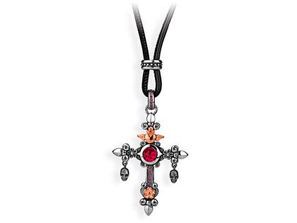 Drachenfels Design Carpe Diem Silber Anhänger Kreuz – Anhänger Anhänger ohne Besatz aus 925 Silber und und vergoldet.