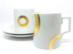 Meissen MUG Collection Henkelbecher Juwelier Roller Edition Gold Set – Porzellanwaren Tafelporzellan in weiß und aus Porzellan und vergoldet. – Ansicht 2