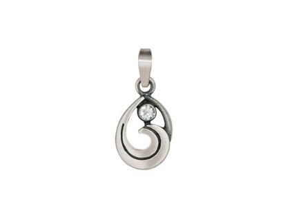 Nordform Design 12 Anhänger – Anhänger Anhänger mit Besatz aus 925 Silber.