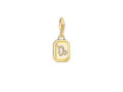 Thomas Sabo Charm-Anhänger Sternzeichen Steinbock Silber vergoldet – Anhänger Anhänger mit Besatz aus 925 Silber.