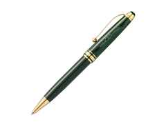 Montblanc The Origin Collection Classique Kugelschreiber dunkelgrünes Edelharz vergoldet – Schreibgeräte Kugelschreiber in grün und aus Edelharz und vergoldet. – Ansicht 4