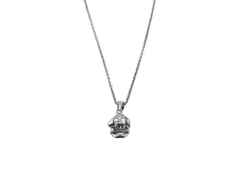 Juwelier Roller | Atelier Edition "Nischel" Kette mit Anhänger aus Silber - in Anlehnung an das Karl Marx Monument – Halsschmuck Kette mit Anhänger in silber und aus 925 Silber.