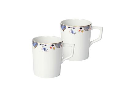 Meissen Henkelbecher-Set "No 41" Noble Blue – Porzellanwaren Tafelporzellan in weiß und aus Porzellan.