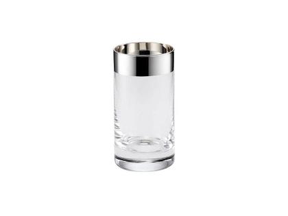 Sonja Quandt Wasserglas "Paris" mit Silberrand 12cm – Silberwaren Silber Glas aus 925 Silber.