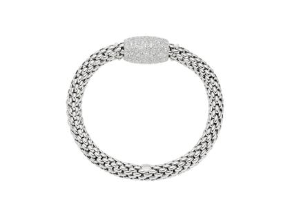 Fope Love Nest Flex'It Armband Weißgold 1 Schmuckelement Brillanten 3,93ct M flexibel – Armschmuck Armband aus 750 Weißgold. – Ansicht 2