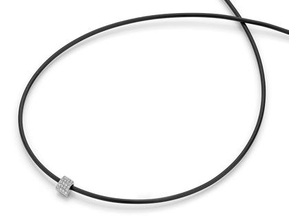 Micha Bunz Anhänger Platin mit Paveé – Halsschmuck Anhänger mit Besatz aus 950 Platin.