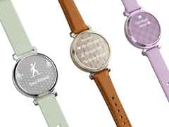 Garmin Lily 2 Smartwatch Aluminium eloxiert 35mm cremegoldfarbenes Display tanbraunes Lederband – Damenuhren Uhr Multifunktion aus eloxiertes Aluminium, Kunststoff und Polyamid. Das Gehäuse ist rund. Das Lederarmband ist braun. Der Zifferblatt ist digital. – Ansicht 11