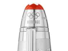 Montblanc Meisterstück X Olympic Heritage Chamonix 1924 Solitaire LeGrand Rollerball platinumbeschichtet – Schreibgeräte Rollerball in grau und aus Edelharz, Metall und platiniert. – Ansicht 4