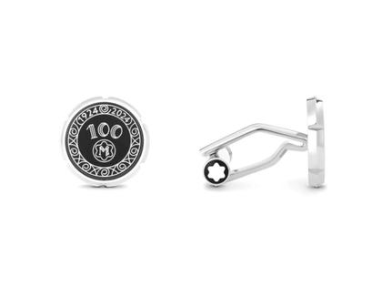 Montblanc The Origin Collection Manschettenknöpfe Edelstahl schwarz – Herrenschmuck Manschettenknöpfe aus Edelstahl.
