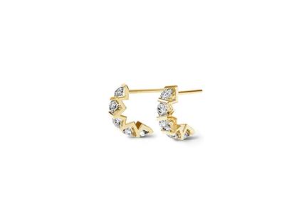 Niessing Vivida Creolen Classic Yellow 2,8mm mit Brillanten 0,800ct – Ohrschmuck Ohrstecker aus 750 Gelbgold.