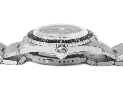 Oris Divers Sixty-Five Automatik Edelstahl 40mm graues Zifferblatt Metallband 01 733 7707 4053-07 8 20 18 Full Set Occasion – Herrenuhren Uhr ohne Datum aus Edelstahl. Das Gehäuse ist rund und silber. Das Edelstahlarmband ist silber. Das Zifferblatt ist ein Index in grau. – Ansicht 2