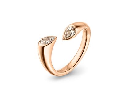 Schaffrath Calla Ring Roségold mit Brillanten 0,600 – Ringe Ring mit Besatz aus 750 Rotgold.