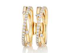 Capolavoro Magnifico Außenring "Jaquet" Gelbgold doppelt – Ringe Ring mit Besatz in gelbgold und aus 750 Gelbgold.