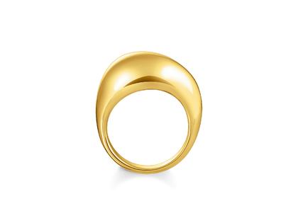 Thomas Sabo Bold Elegance Ring geschwungen Silber vergoldet – Ringe Ring aus 925 Silber und und vergoldet. – Ansicht 2