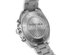 TAG Heuer Formula 1 Chronograph x Red Bull Racing Quarz Edelstahl blaues ZIfferblatt Metallband – Herrenuhren Chronograph aus Edelstahl. Das Gehäuse ist rund und silber. Das Edelstahlarmband ist silber. Das Zifferblatt ist ein Index in blau. – Ansicht 5