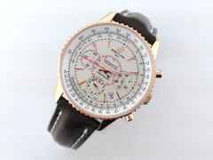 Breitling Montbrillant 01 Limited Edition Automatik Rotgold 40mm beiges Zifferblatt braunes Lederband RB013112 Full Set mit Garantie Occasion – Herrenuhren Chronograph aus 750 Rotgold. Das Gehäuse ist rund und rotgold. Das Lederarmband ist braun. Das Zifferblatt ist arabisch Index und beige. – Ansicht 6